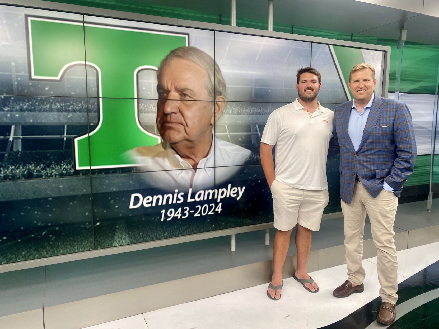 Brad and Jackson Lampley remember Trinity legend Dennis Lampley